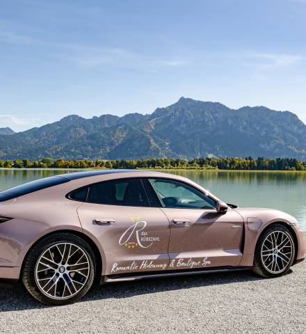 E-Porsche des Hotels das Rübezahl am Forggensee