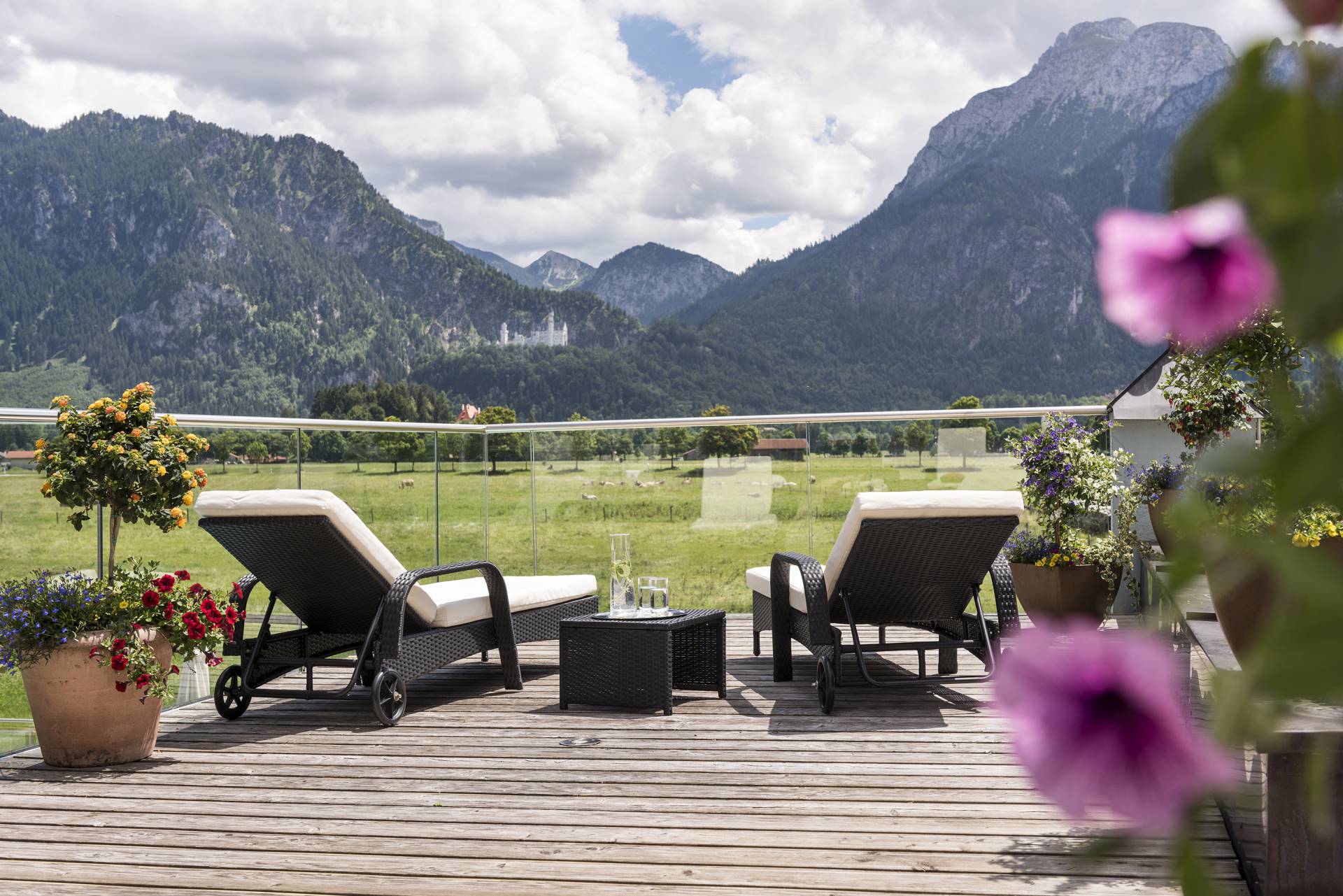 Panoramadeck mit Schlossblick