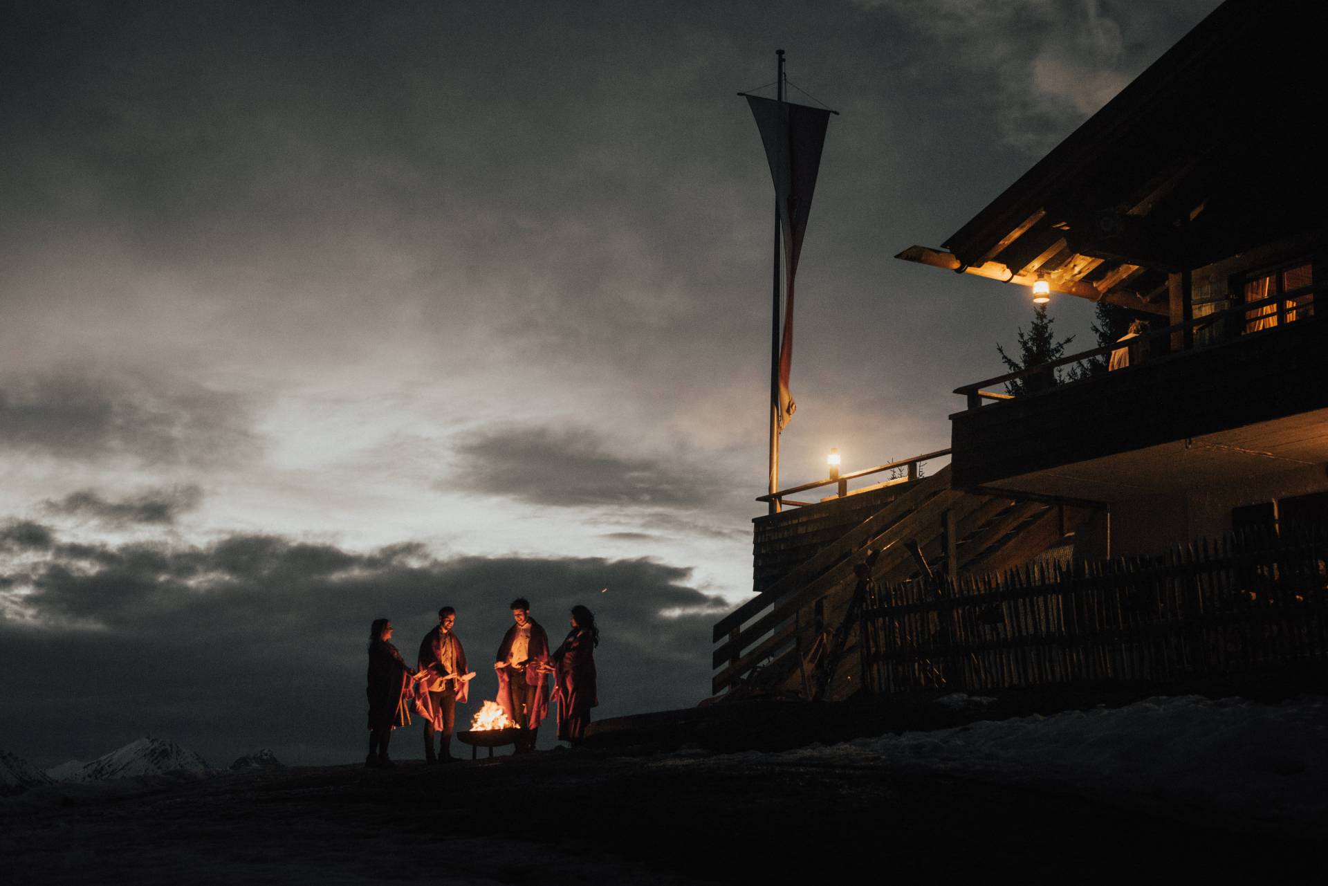 Lagerfeuer Tegelberg Rohrkopfhütte
