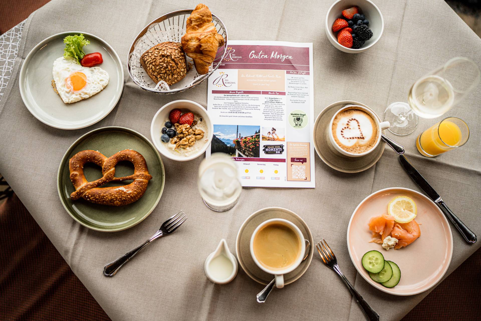 Gourmet breakfast at the hotel - Hotel Das Rübezahl