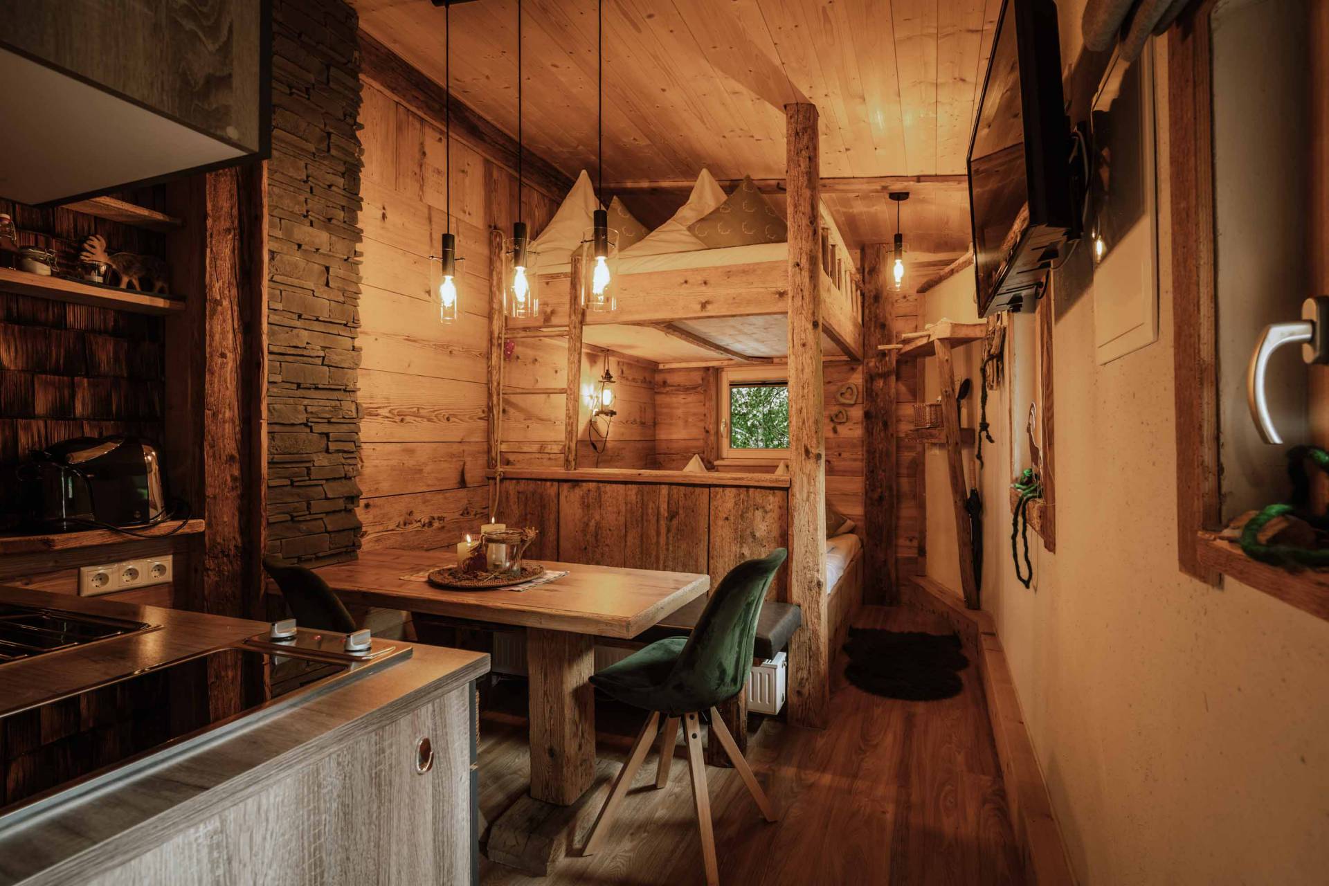 Chalet auf der Berghütte im Allgäu