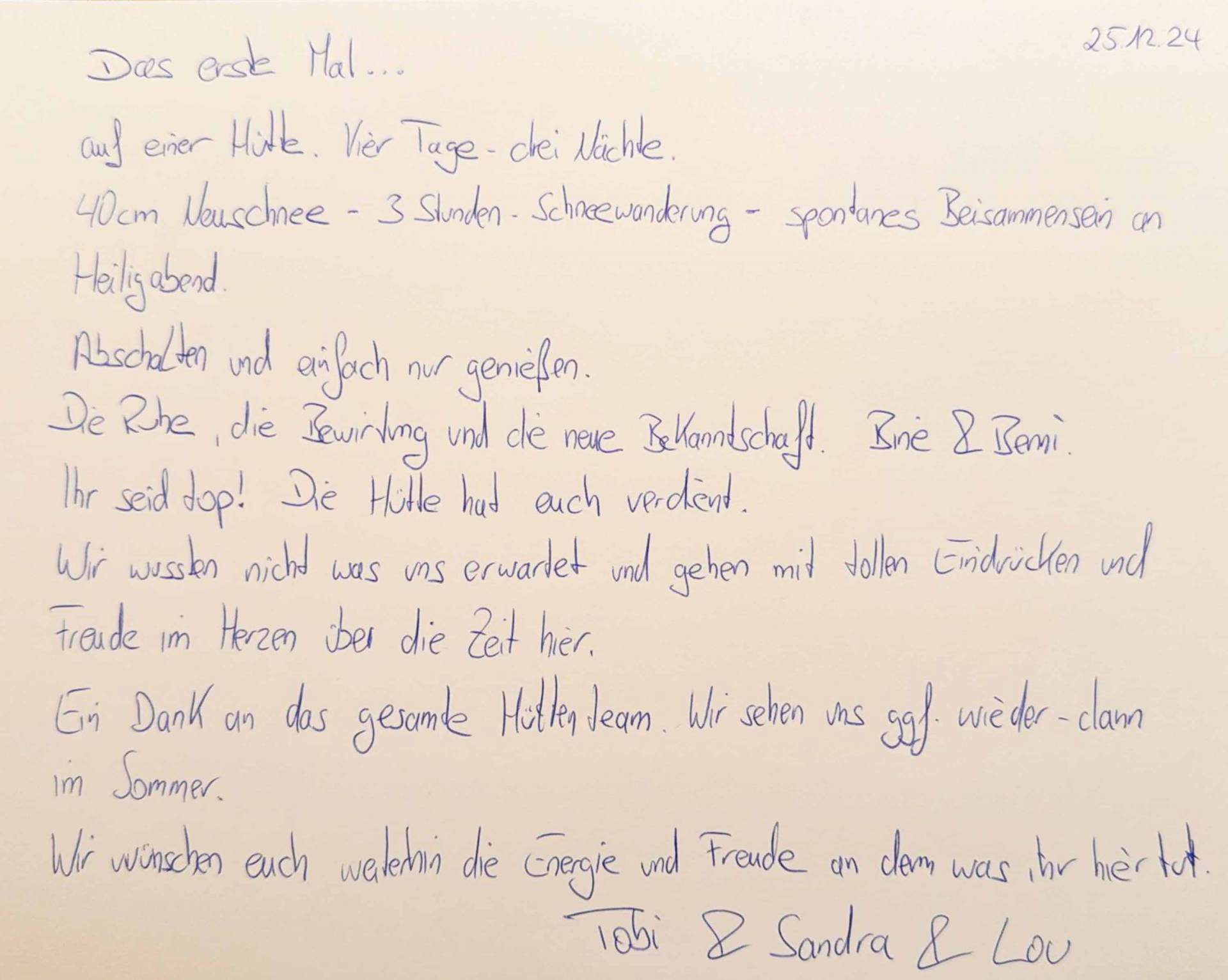 Unser Gästebuch online - Hotel Das Rübezahl