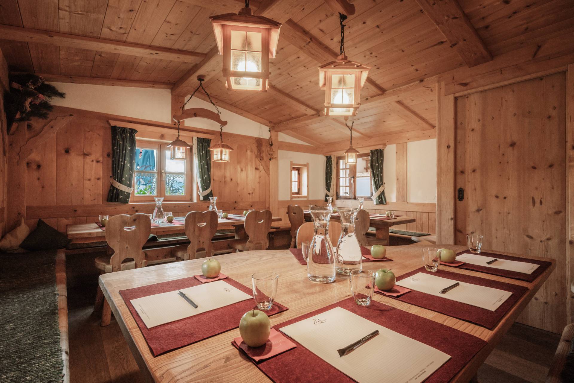 conference in a mountain hut
