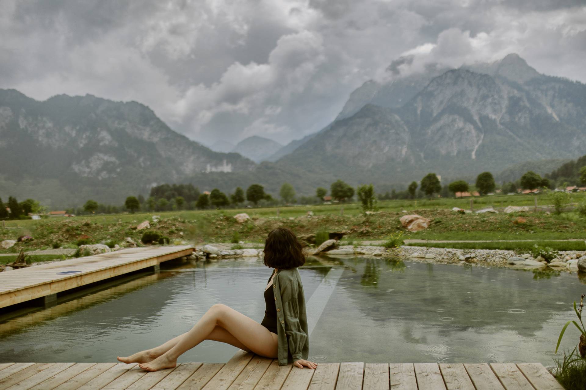 Wellness vor Schloss Neuschwanstein