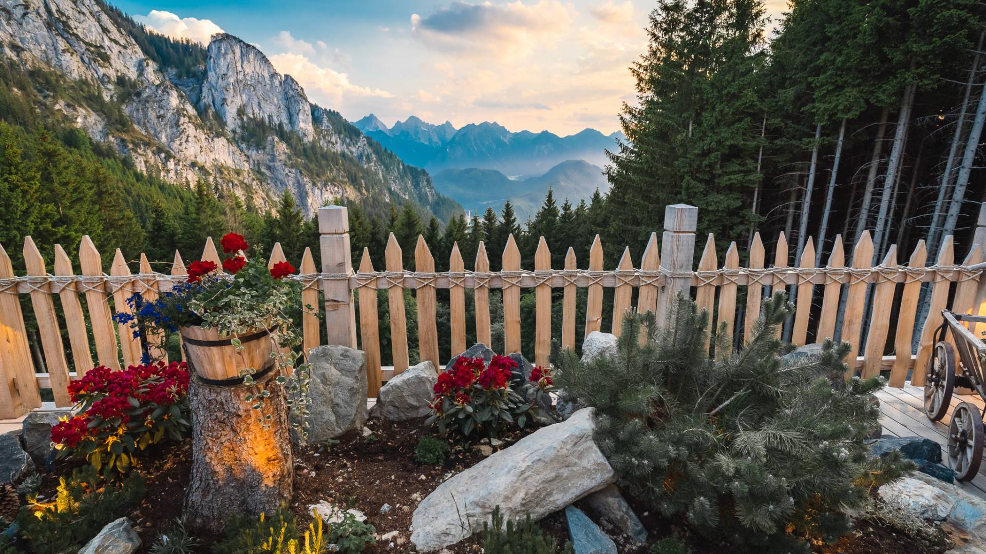 Berghütte am Tegelberg im Allgäu