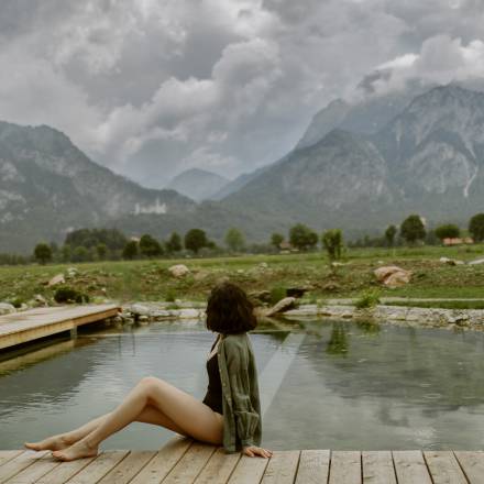 Wellness vor Schloss Neuschwanstein