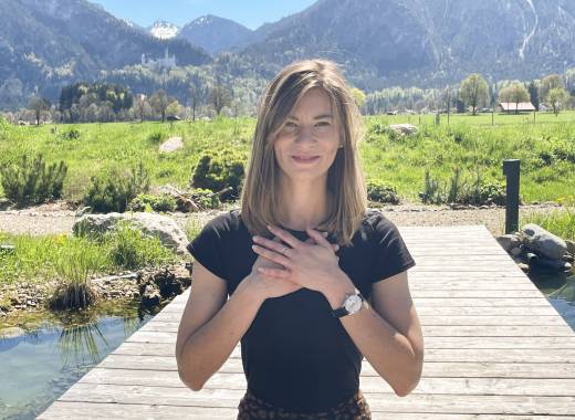 Yogalehrerin im Allgäu