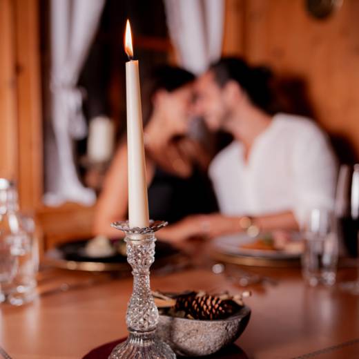 Romantisches Candle Light Dinner im Restaurant Allgäu