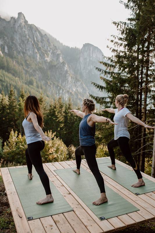 Yoga in a natural setting