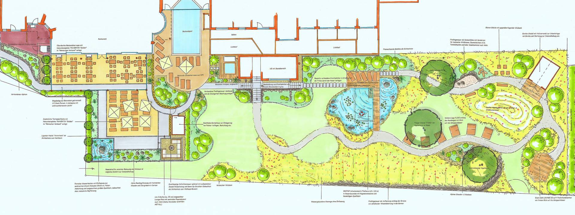 Lageplan Wellnessgarten in Schwangau im Allgäu