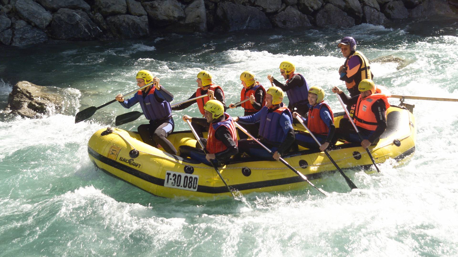 Wildwasser Rafting bei Füssen