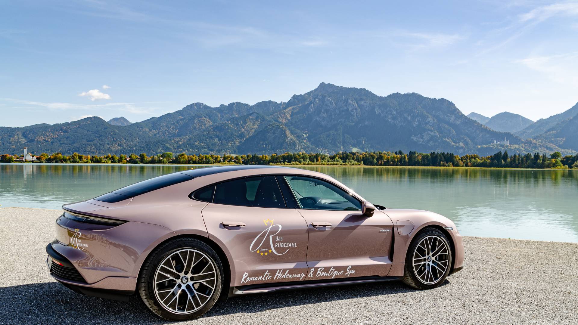 E-Porsche des Hotels das Rübezahl am Forggensee