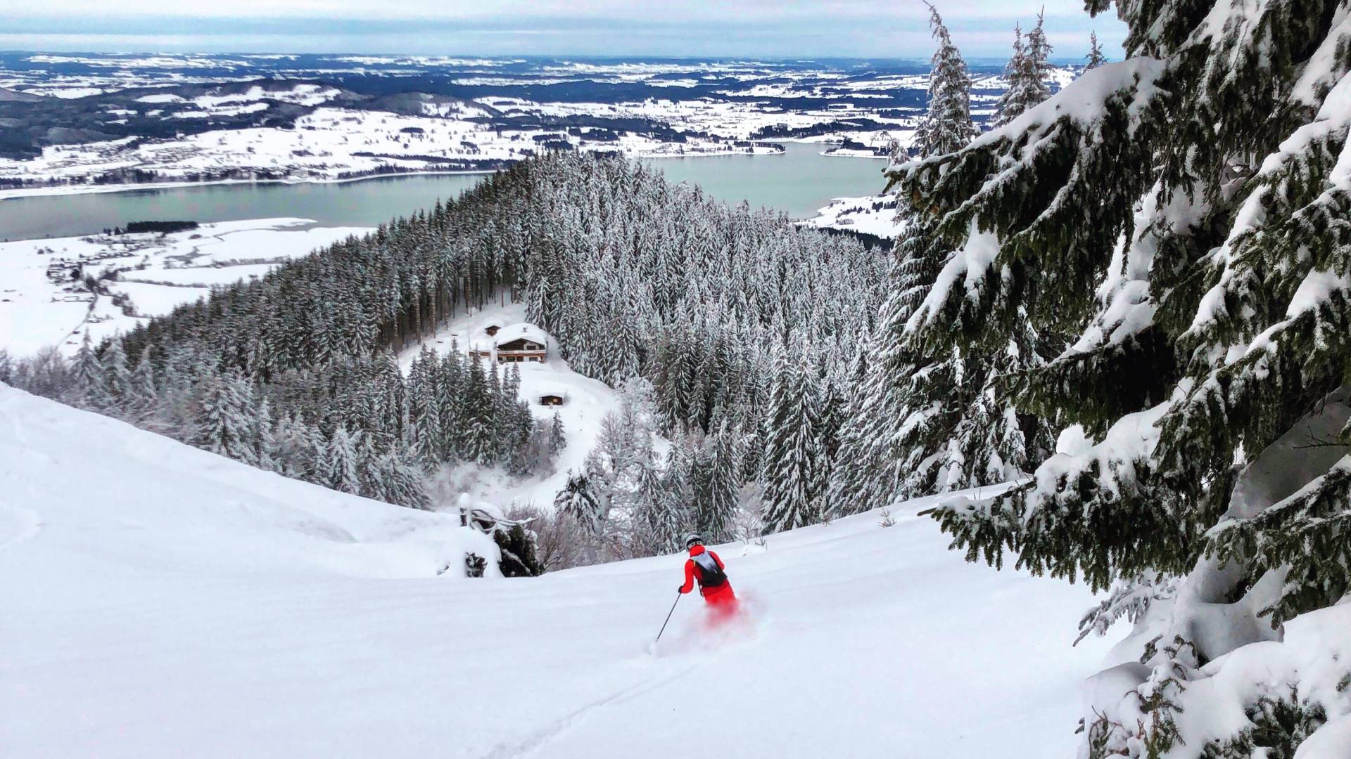 Skifahren am Tegelberg