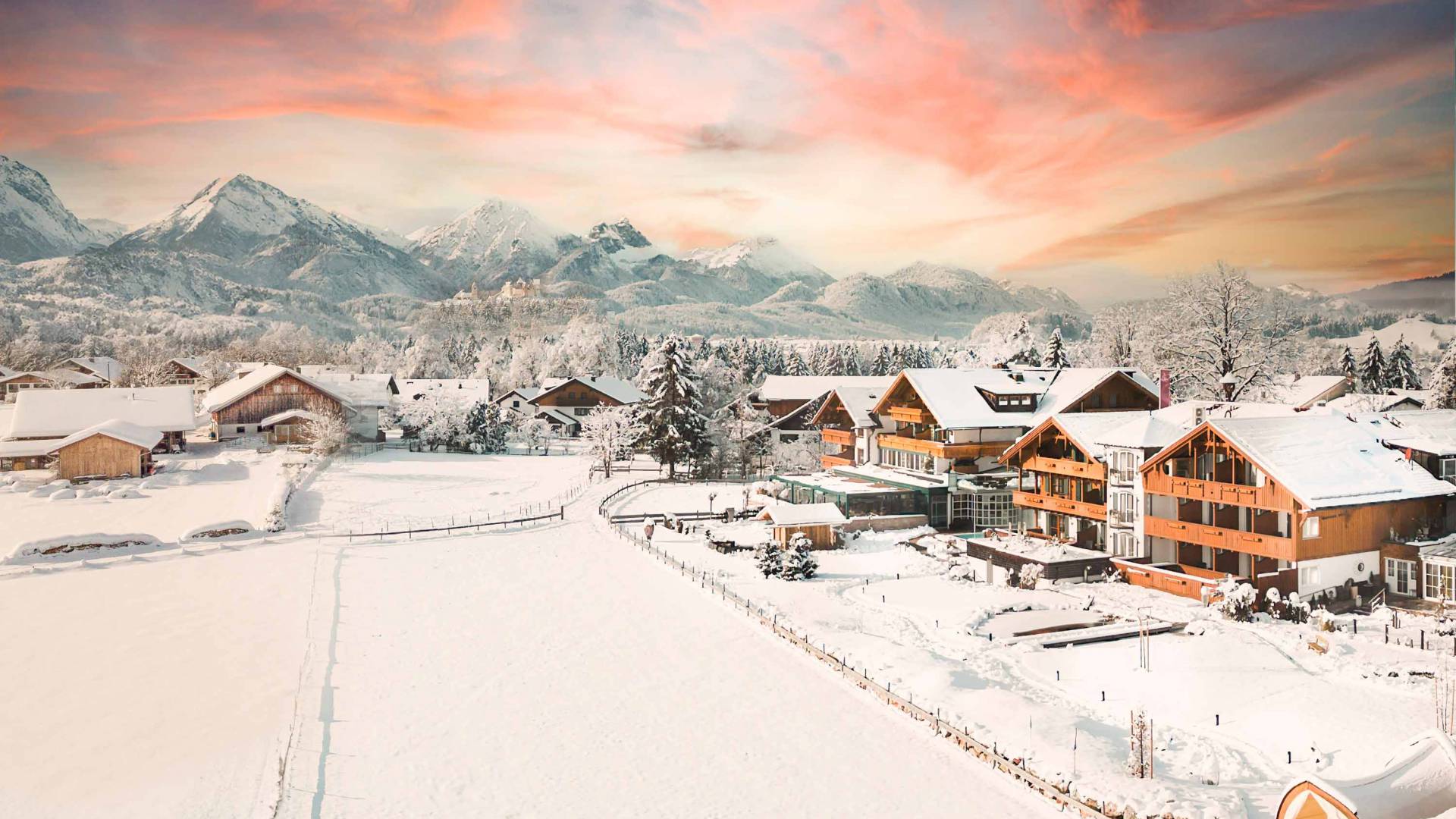 Hotel nahe Schloss Neuschwanstein für Winterurlaub