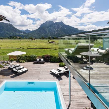 Außenbereich im Wellnesshotel Das Rübezahl im Allgäu