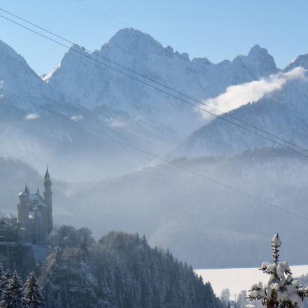 Winter am Schloss Neuschwanstein