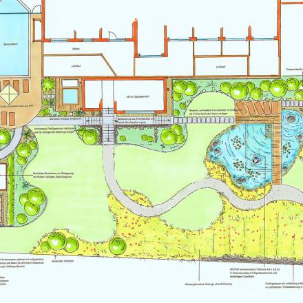 Lageplan Wellnessgarten in Schwangau im Allgäu