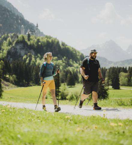 Wanderungen bei Schloss Neuschwanstein und der Umgebung Füssen - Wanderurlaub im Allgäu