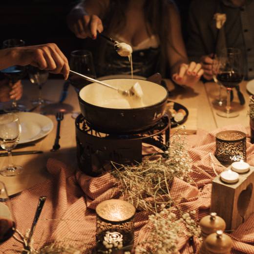 Rohrkopfhütte am Tegelberg - Fondue Abend mit Freunden