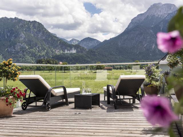 Panoramadeck mit Schlossblick