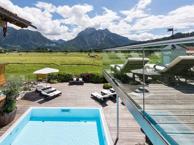Außenbereich im Wellnesshotel Das Rübezahl im Allgäu
