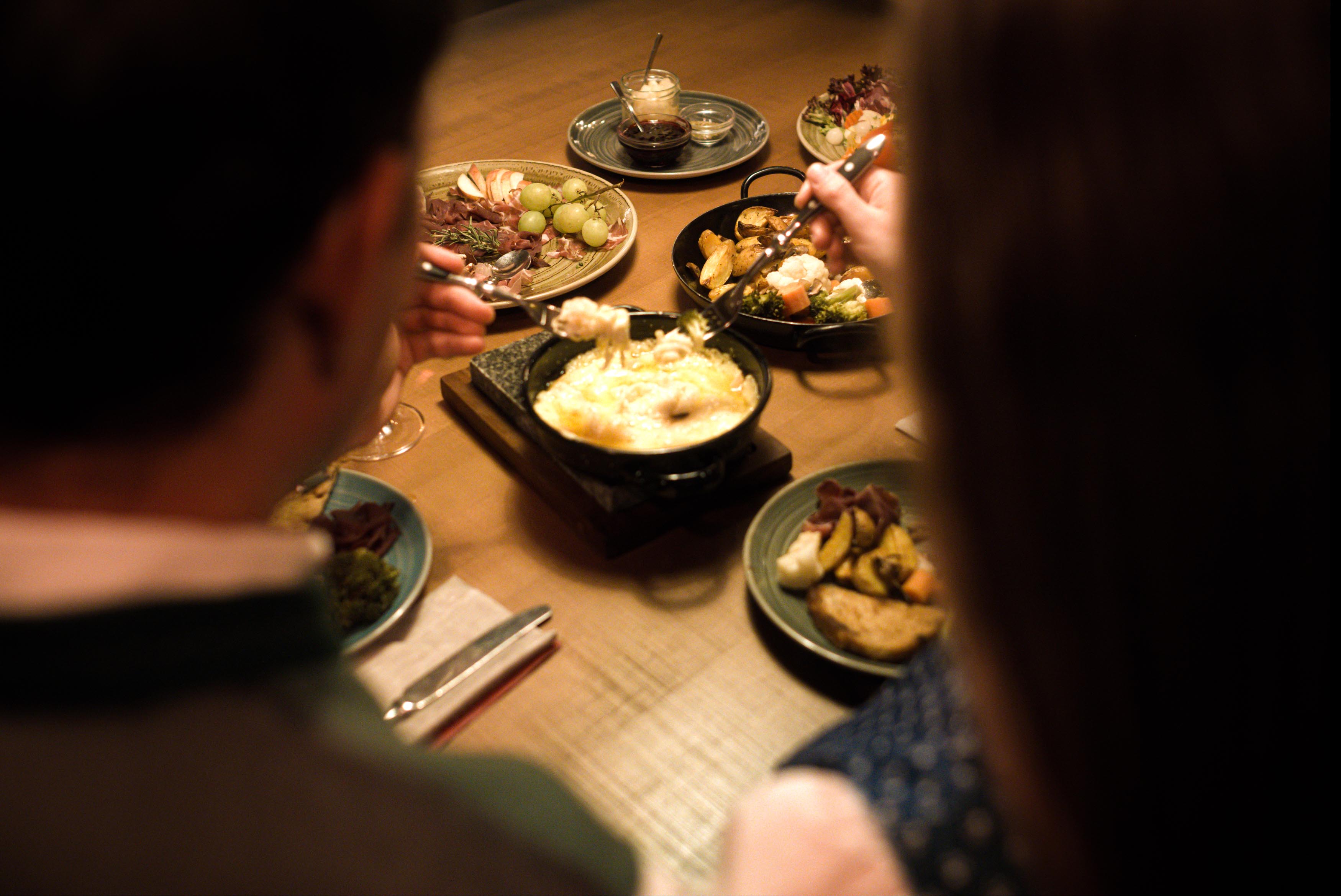 Raclette Auswahl am Rohkopf